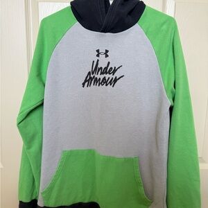 Under Armour Green and Gray Kids Hoodie